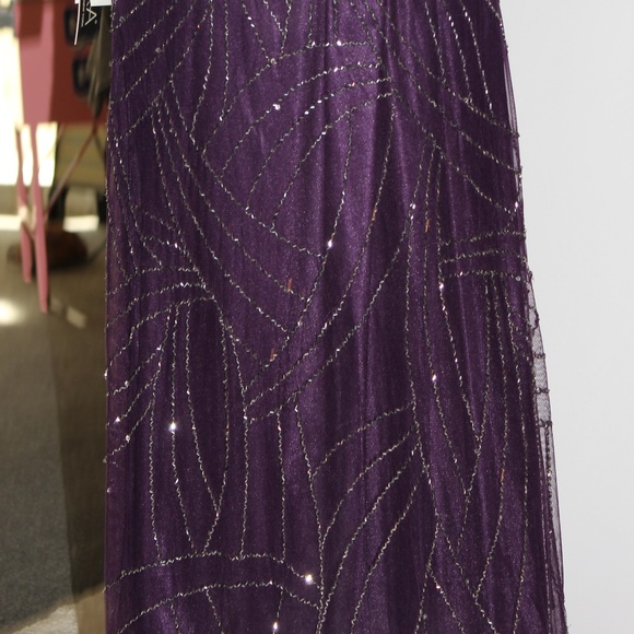 Purple Rhinestone Sequins Dress NEW - Picture 6 of 7